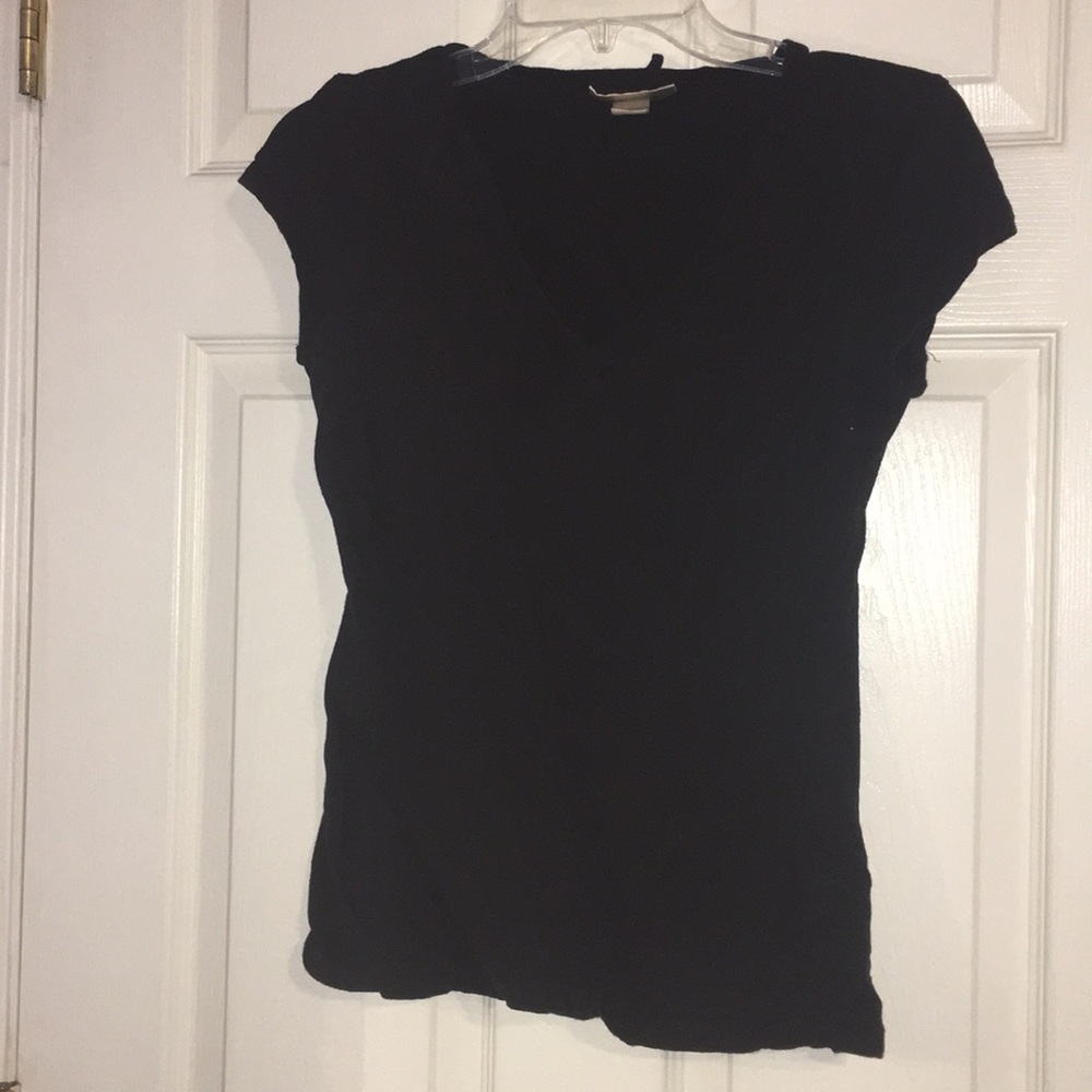 Black V neck shirt